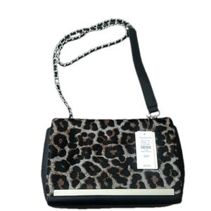 Talbots Calf Hair Leopard Shoulder Bag